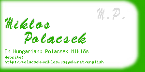 miklos polacsek business card